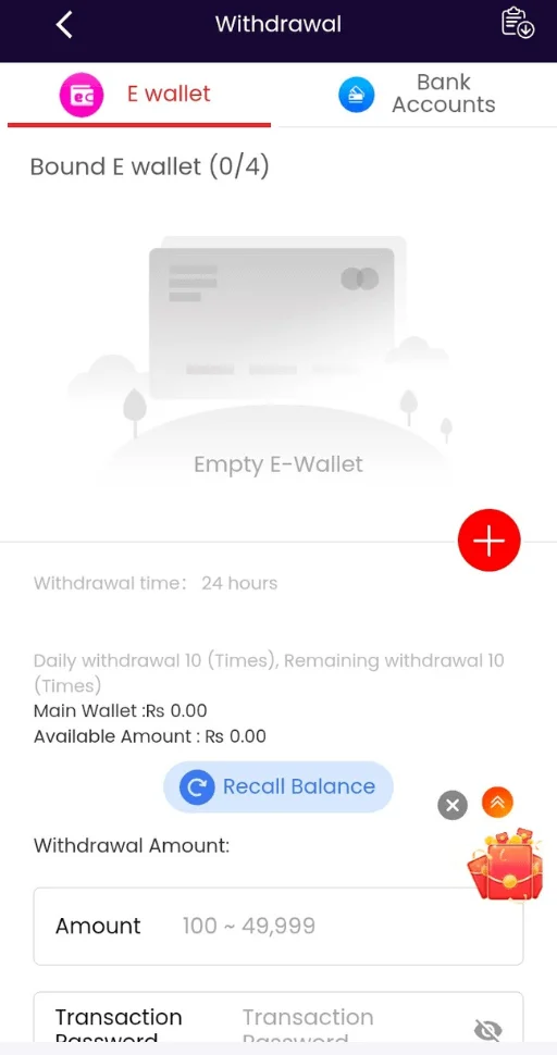 Slots PK Withdraw Money